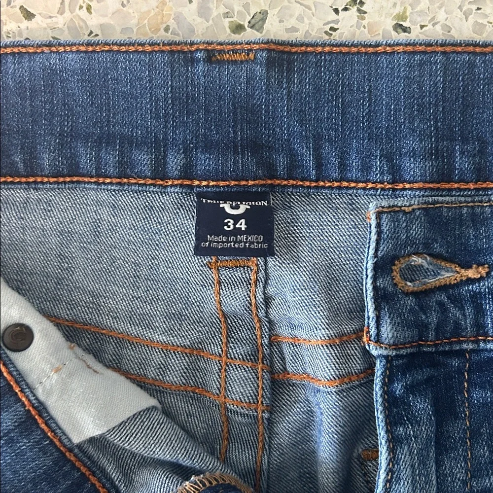 True Religion Men's Blue Jeans 34x32